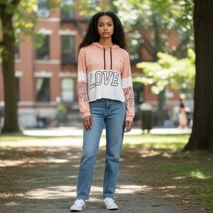 On fire long sleeve hooted shirt